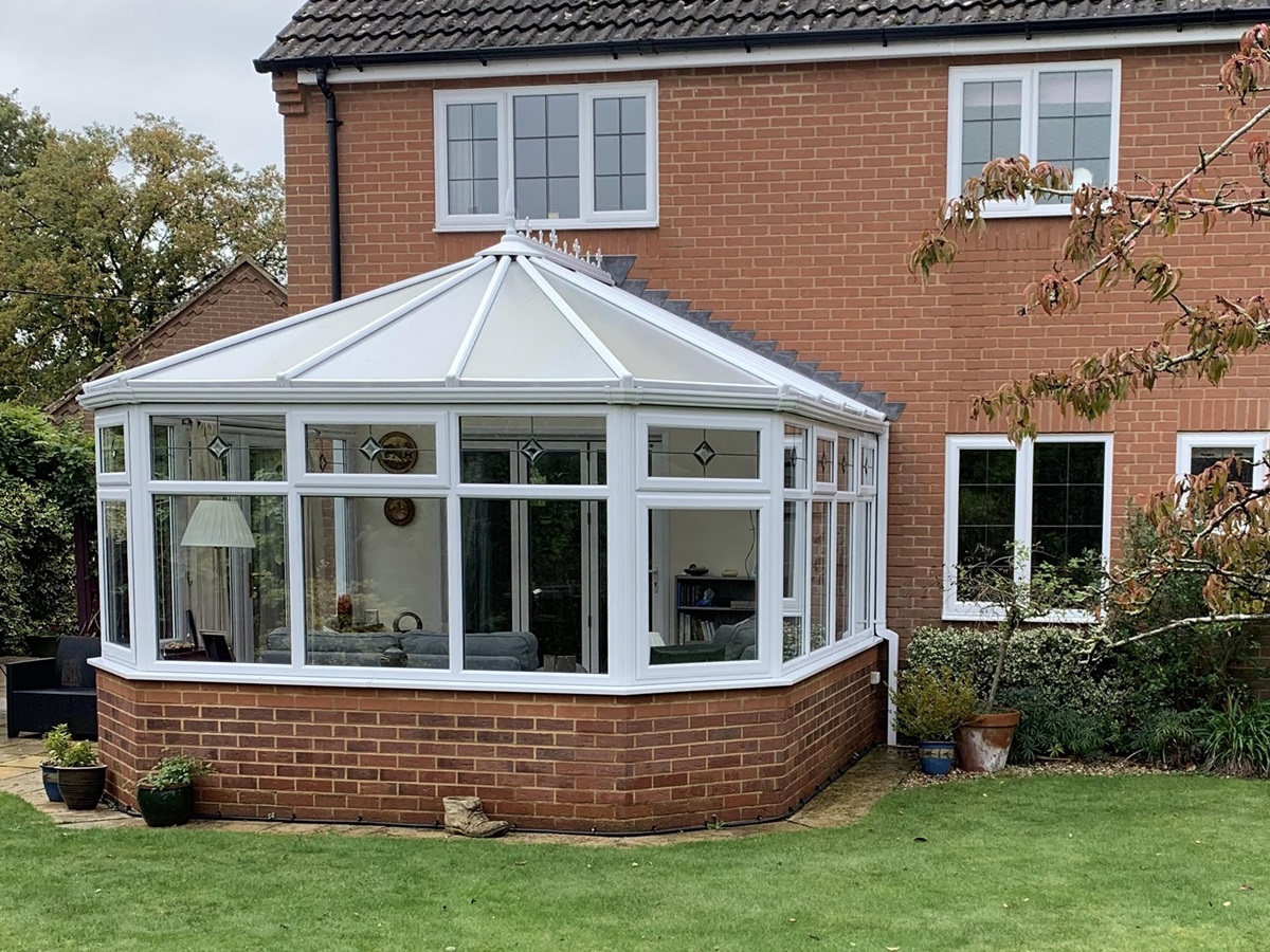 the conservatory ready for entertaining