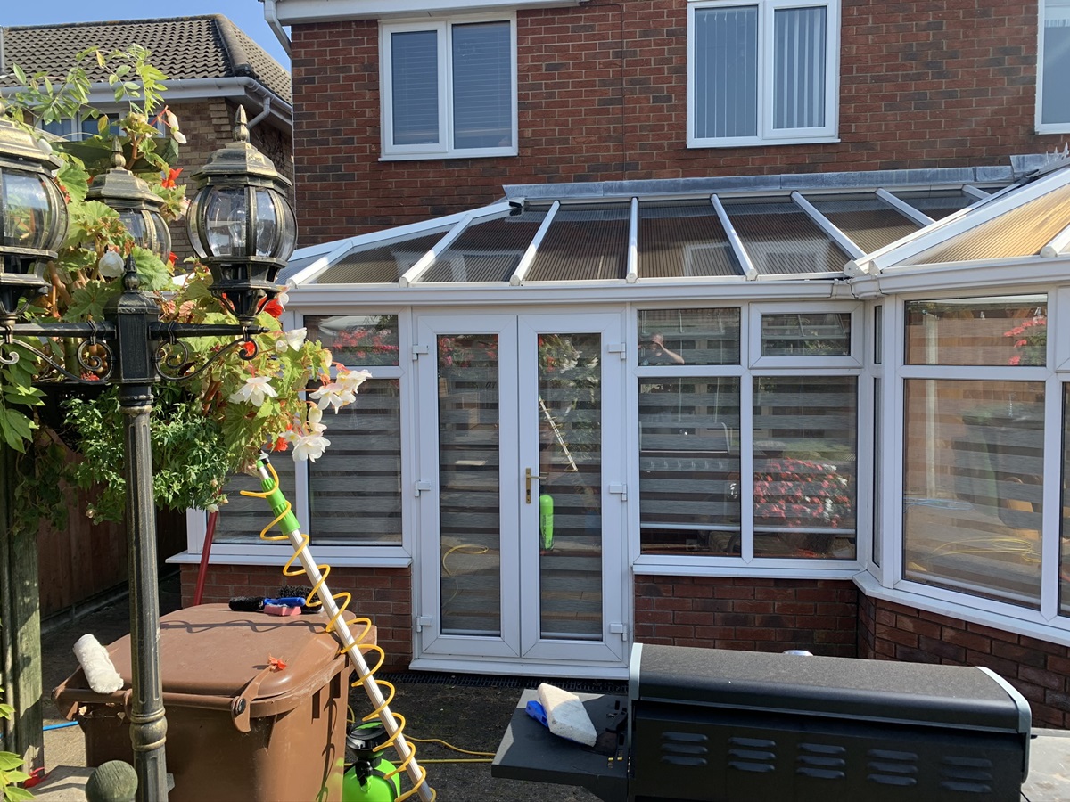 a clean and sparkling conservatory